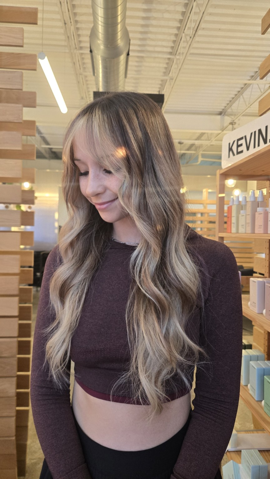 Blonde dimensional hair color by BLENDEDHUESATX in Austin, Texas